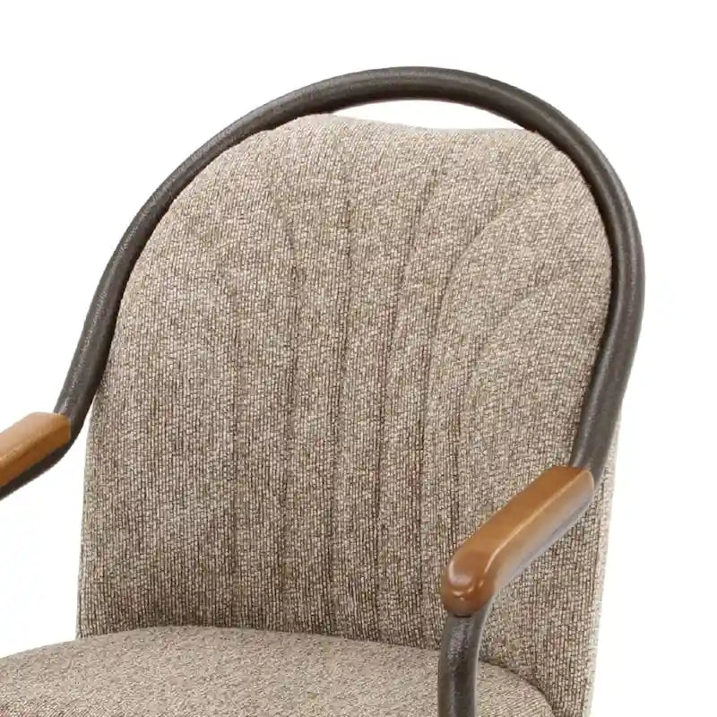Chaises de salle à manger Caster en châtaignier, finition grise (lot de 2)