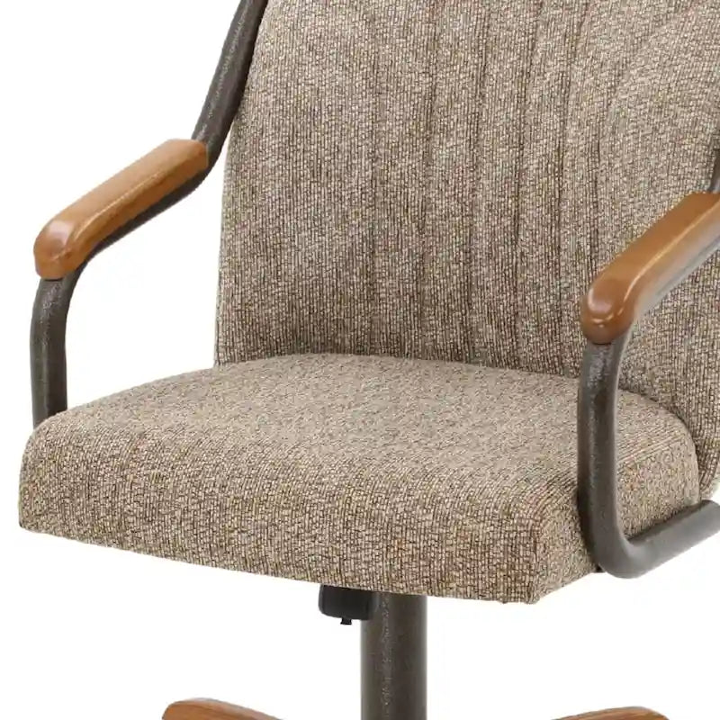 Chaises de salle à manger Caster en châtaignier, finition grise (lot de 2)