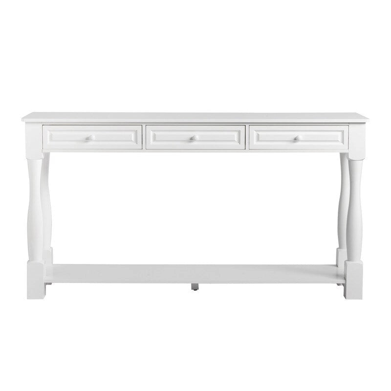 Console d'entrée avec tiroirs de rangement et étagère