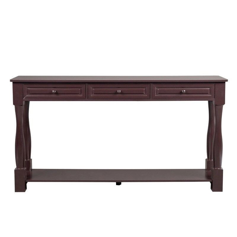 Console d'entrée avec tiroirs de rangement et étagère