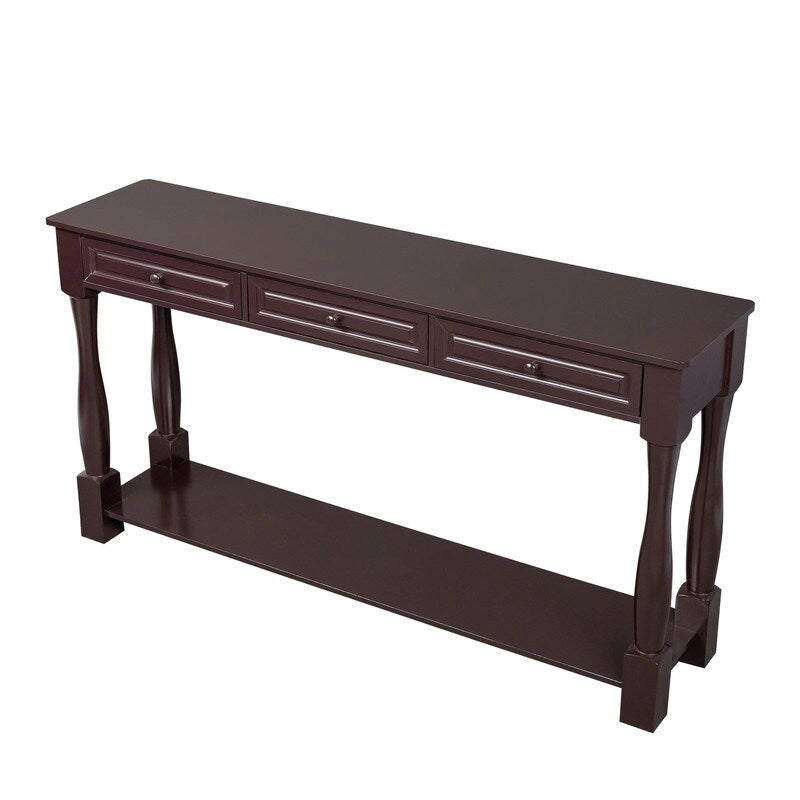 Console d'entrée avec tiroirs de rangement et étagère