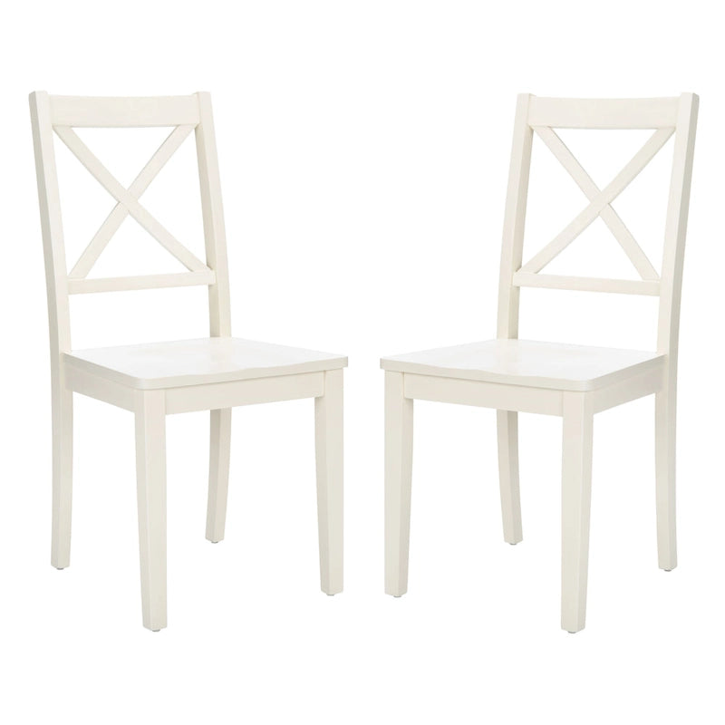 Chaise de salle à manger x-Back de style campagnard (ensemble de 2) - 18,4 L x 19,9 P x 37 H - 18Lx20Px37H