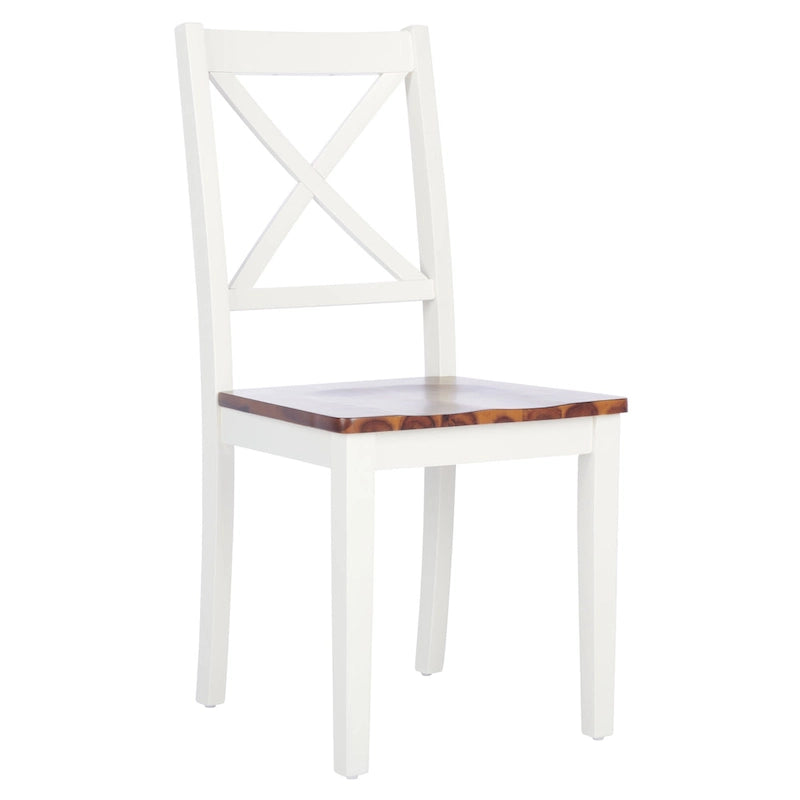 Chaise de salle à manger x-Back de style campagnard (ensemble de 2) - 18,4 L x 19,9 P x 37 H - 18Lx20Px37H
