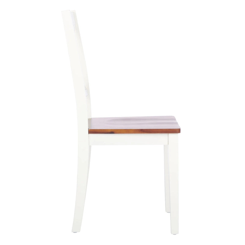 Chaise de salle à manger x-Back de style campagnard (ensemble de 2) - 18,4 L x 19,9 P x 37 H - 18Lx20Px37H