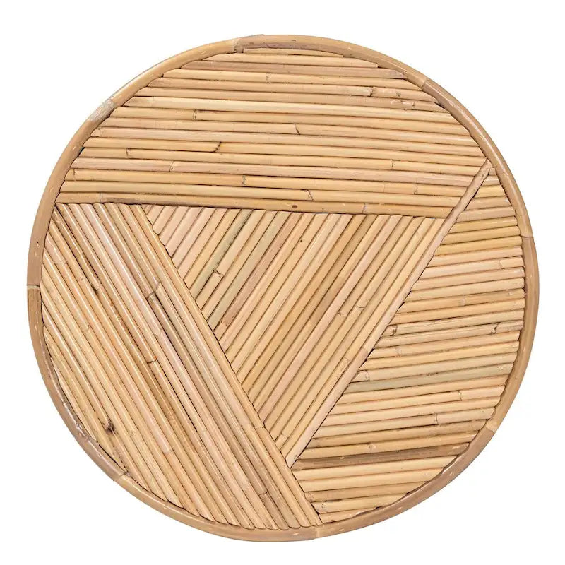 Table d'appoint en rotin naturel, style bohème moderne
