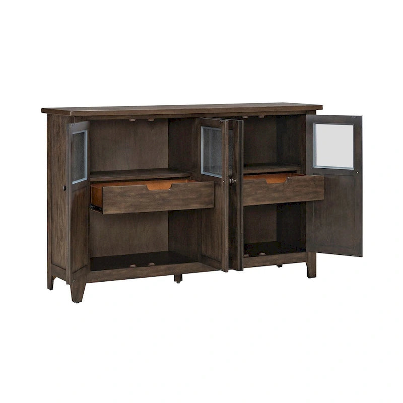 Buffet marron rustique 66 pouces