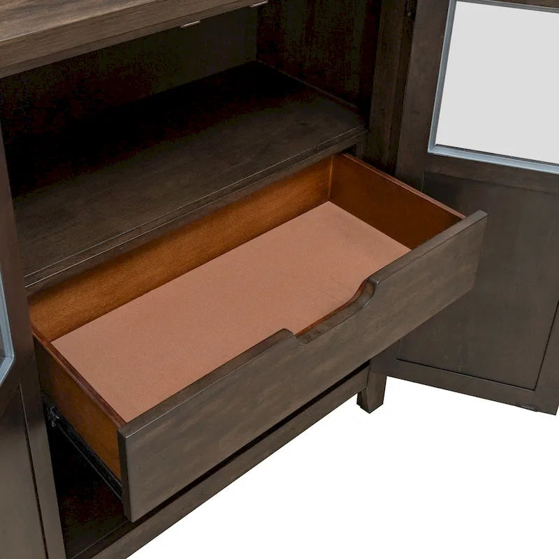 Buffet marron rustique 66 pouces