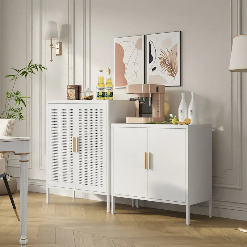 Armoire de rangement métallique avec 2 portes et 2 étagères réglables, armoire de rangement de garage verrouillable en acier, armoire de classement en métal
